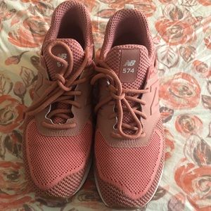 Pink and white new balance